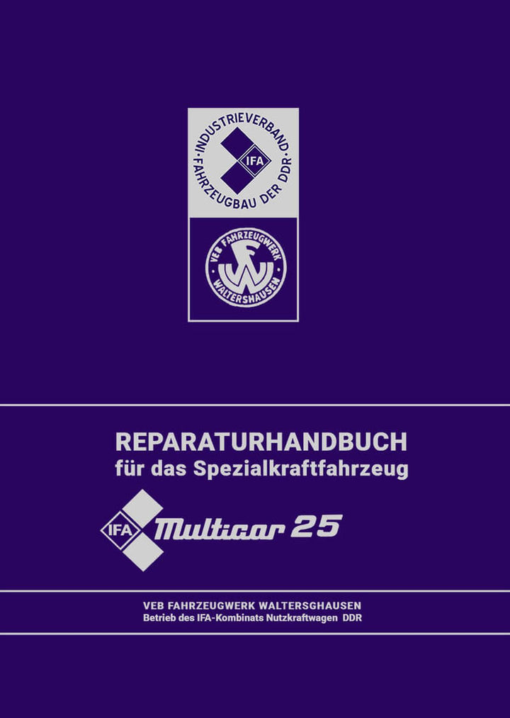 Multicar 25 Reparaturhandbuch, Buchcover