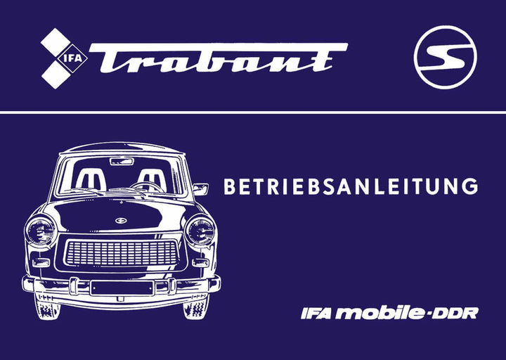 IFA Trabant Betriebsanleitung, Buchcover