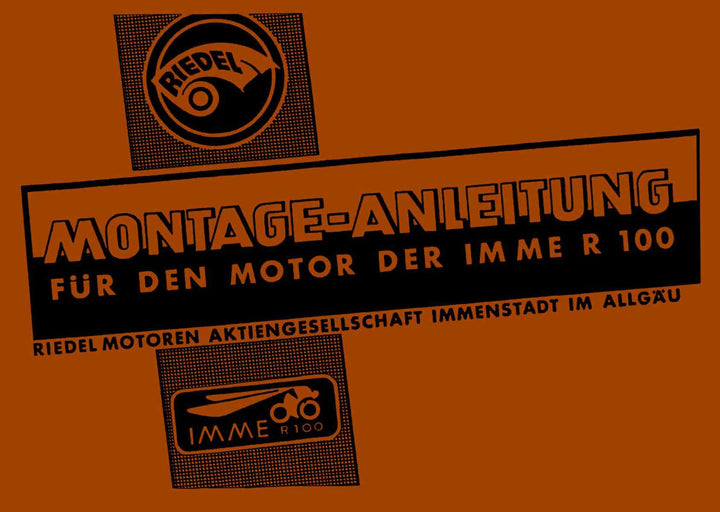 Imme R100 Reparaturanleitung für den Motor, Buchcover