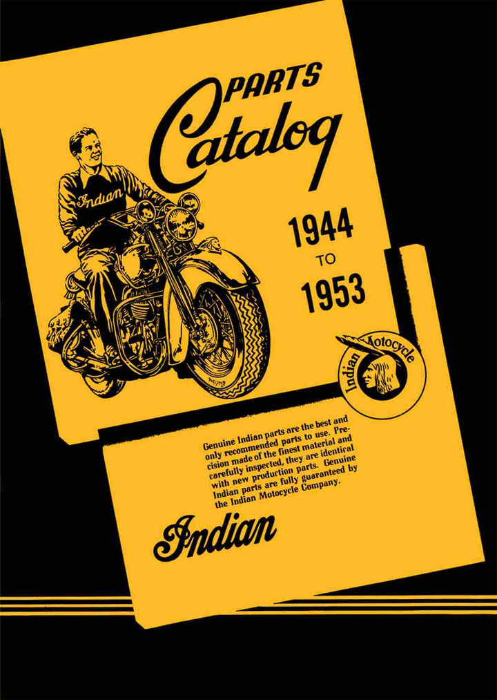 Indian 1944 to 1953 incl. Chief Part Catalog, Buchcover