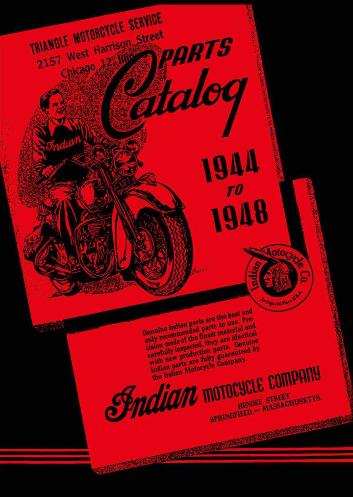 Indian Motorcycle 1944 to 1948 Parts Catalog, Buchcover