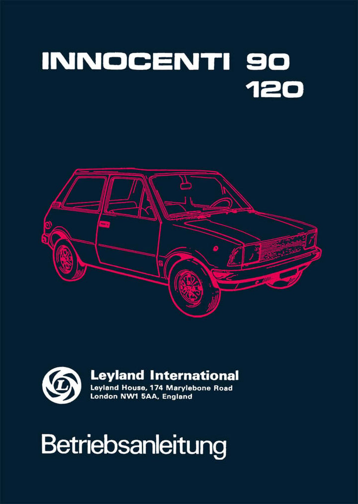 Innocenti 90 und 120 Betriebsanleitung, Buchcover