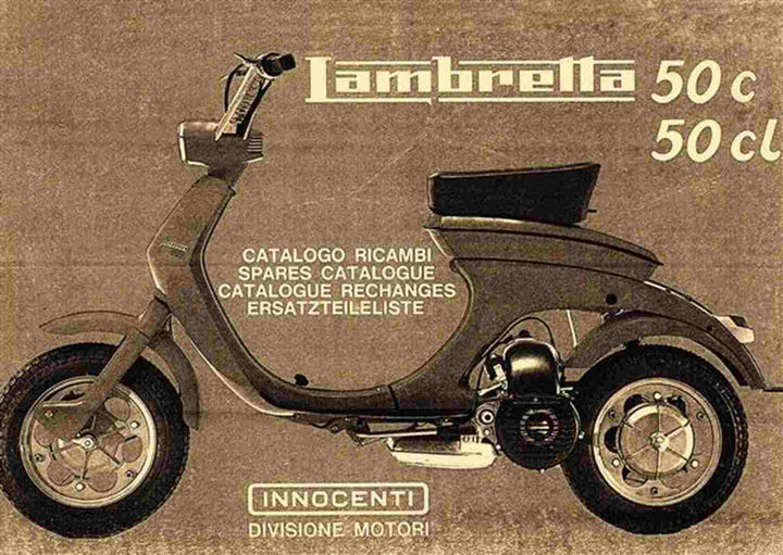 Innocenti Lambretta 50c 50cl Ersatzteilliste, Buchcover