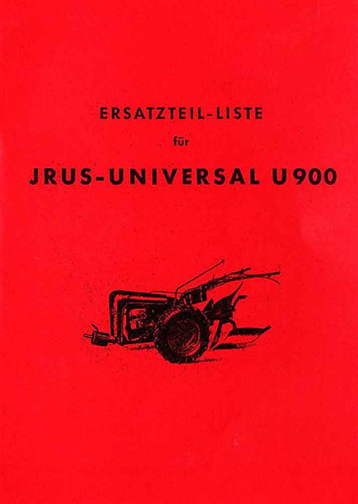Jrus-Universal Einachsschlepper U900 Ersatzteilkatalog, Buchcover