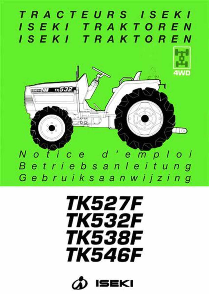 Iseki Traktor TK527F TK532F TK538F TK546F Betriebsanleitung, Buchcover