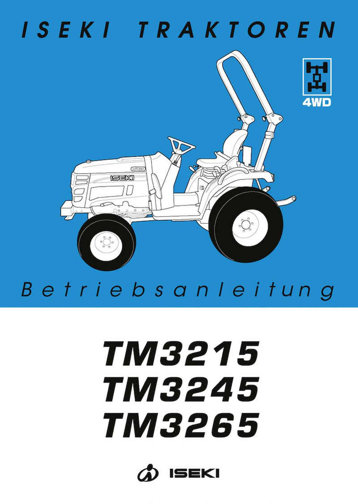 Iseki Traktor TM3215 TM3245 TM3265 Betriebsanleitung, Buchcover