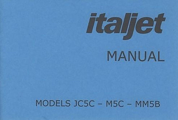 Italjet JC 5C, M5C, MM5B Motocross Manual, Buchcover