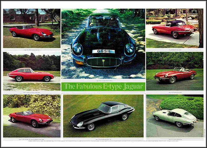 Jaguar E-Type Poster, Poster-Motiv