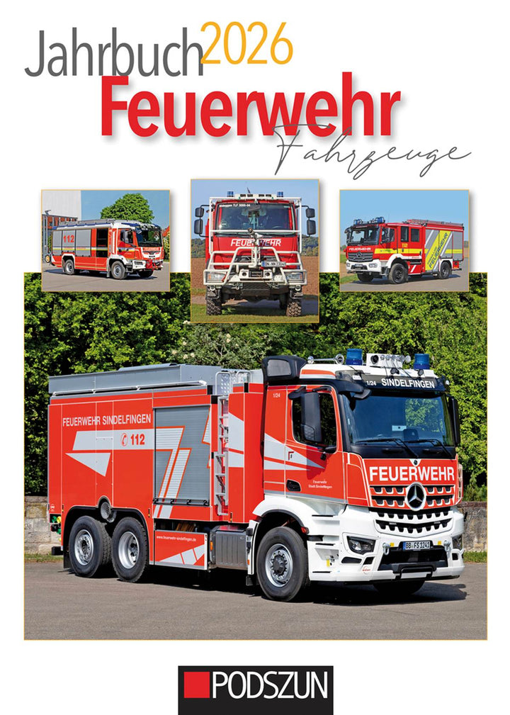 Jahrbuch Feuerwehr Fahrzeuge 2026, Buchcover