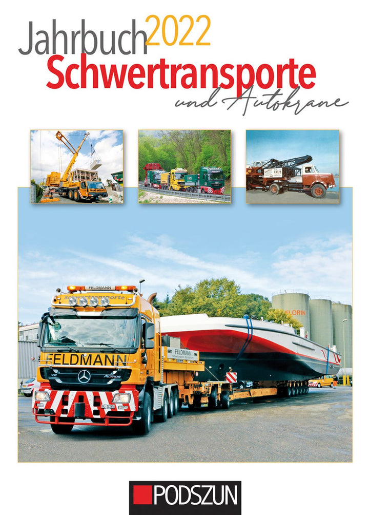 Jahrbuch Schwertransporte und Autokrane 2022, Buchcover