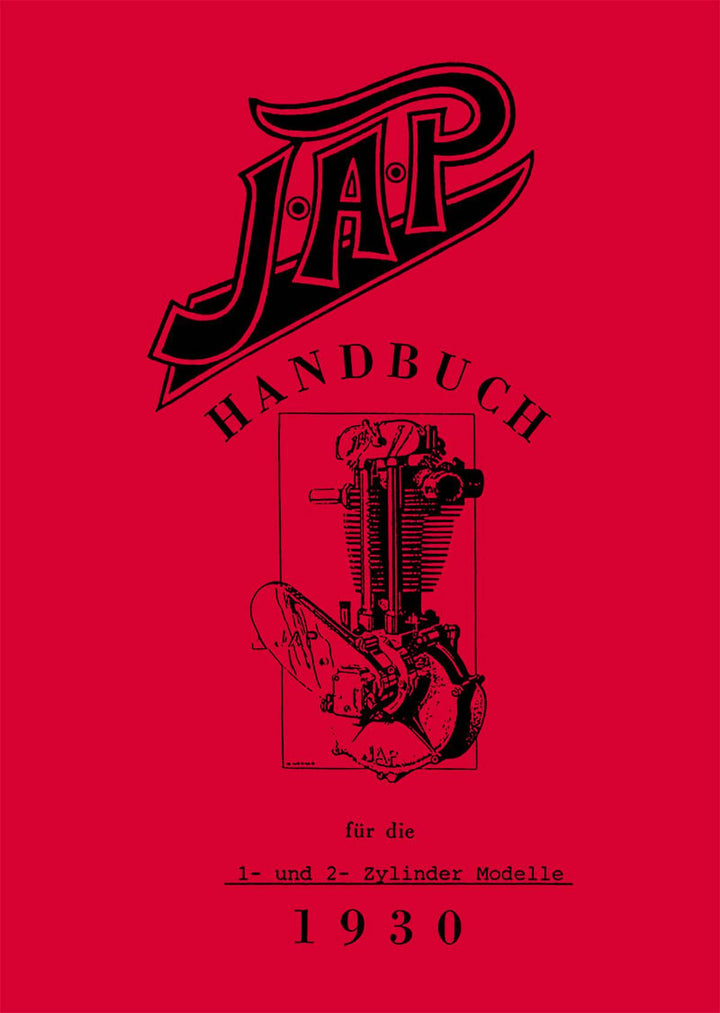 JAP Motor 1930 Betriebsanleitung, Buchcover