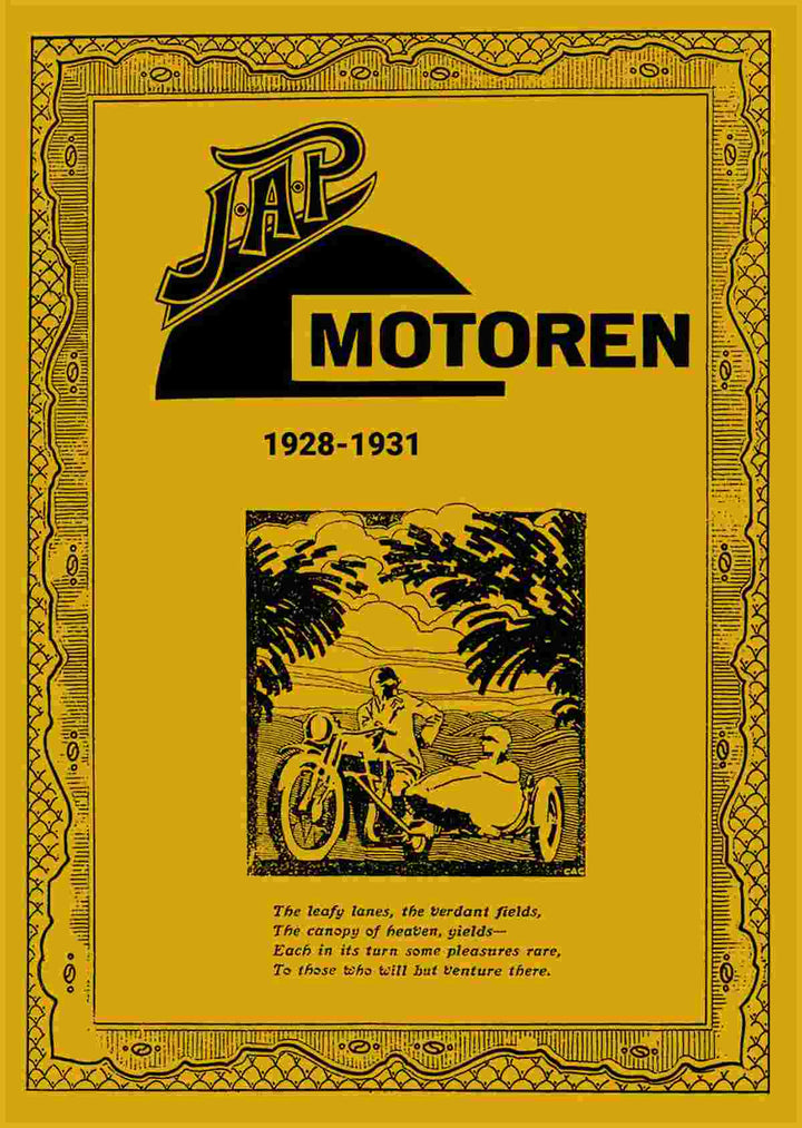 JAP Motoren von 1928-1931 Prospekt, Buchcover