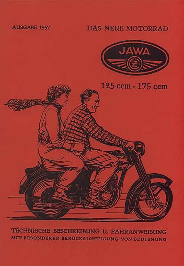 Jawa 125 und 175 ccm Type 355 und 356 Betriebsanleitung, Buchcover