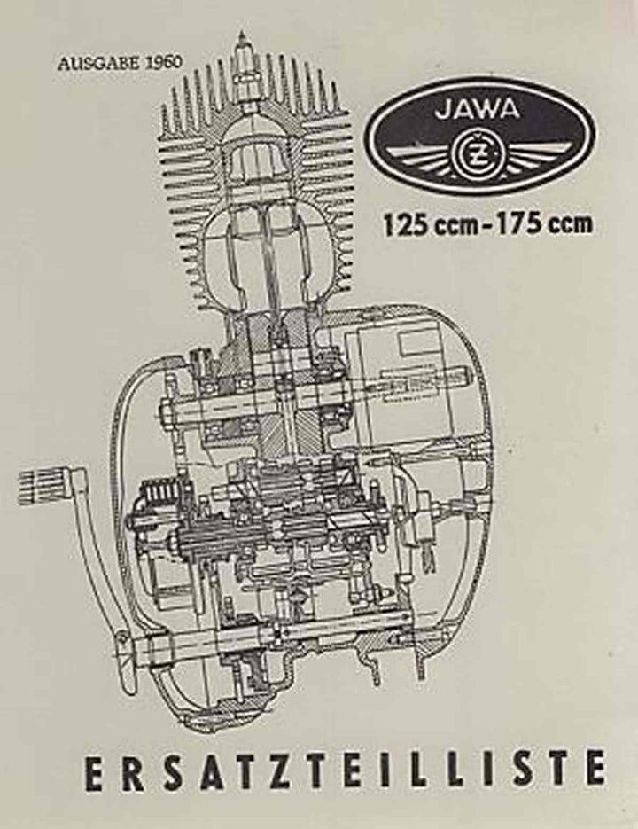 Jawa 125 ccm und 175 ccm Ersatzteilkatalog, Buchcover