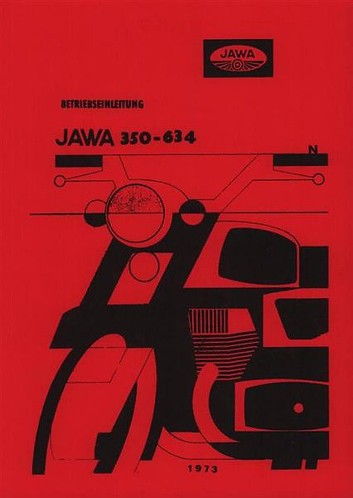 Jawa Motorrad 350, Typ 634-4-03 Betriebsanleitung, Buchcover