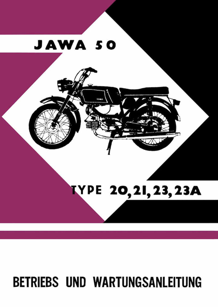 Jawa 50, Typ 20, 21, 23 A, 4 PS, Betriebsanleitung, Buchcover