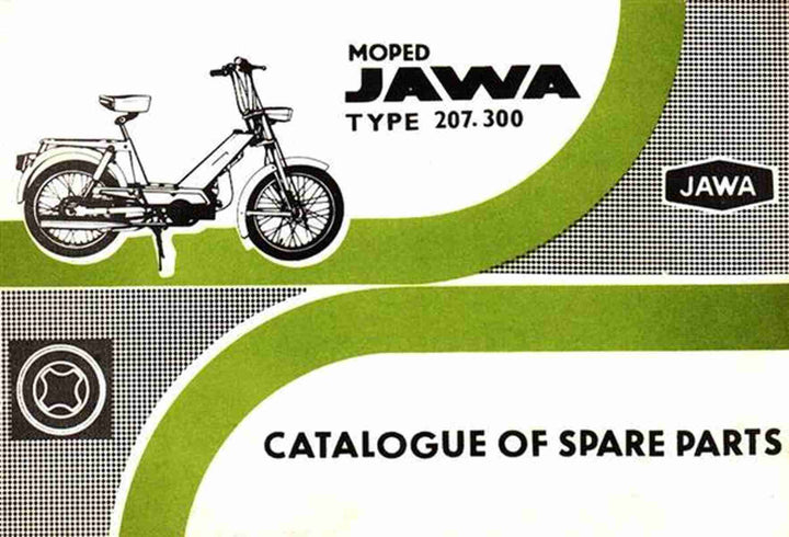 Jawa Moped Typ 207/300 Ersatzteilkatalog, Buchcover