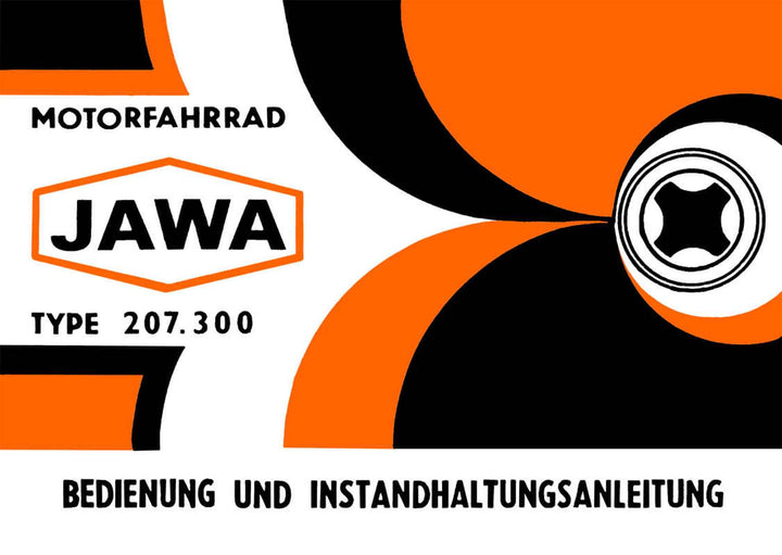 Jawa Moped Typ 207 und 300 Betriebsanleitung, Buchcover
