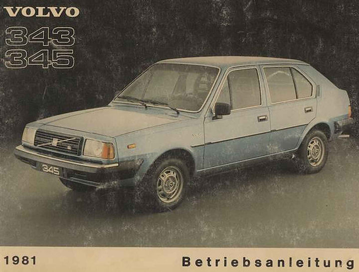 Volvo Typ 343 und 345, Betriebsanleitung, Buchcover