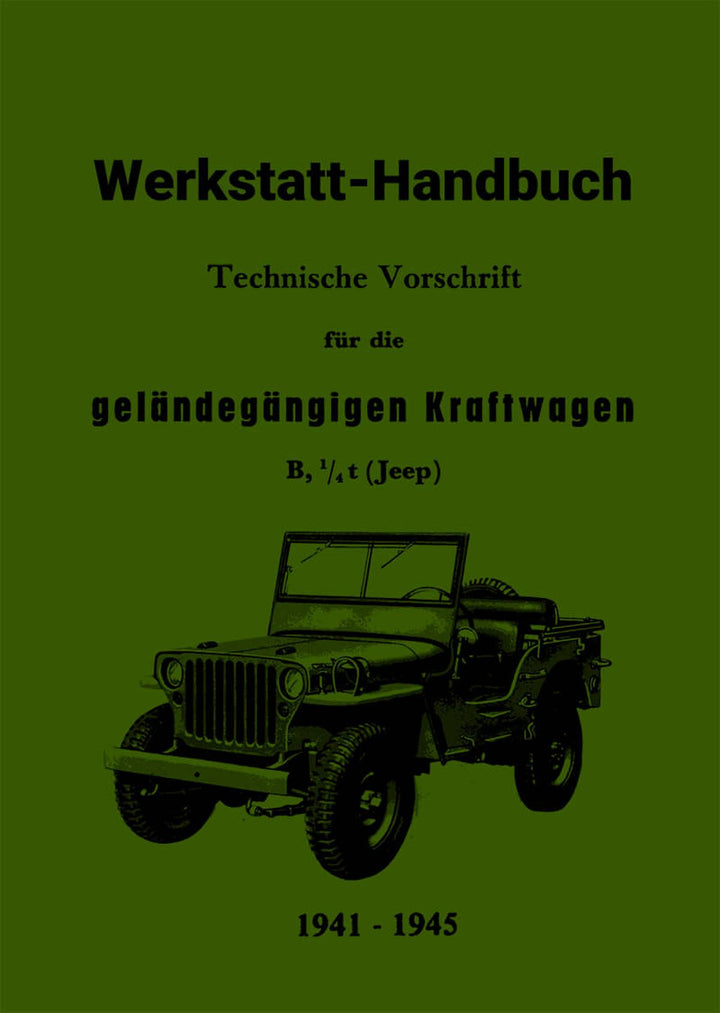 Jeep Modelle B Werkstatthandbuch, Buchcover