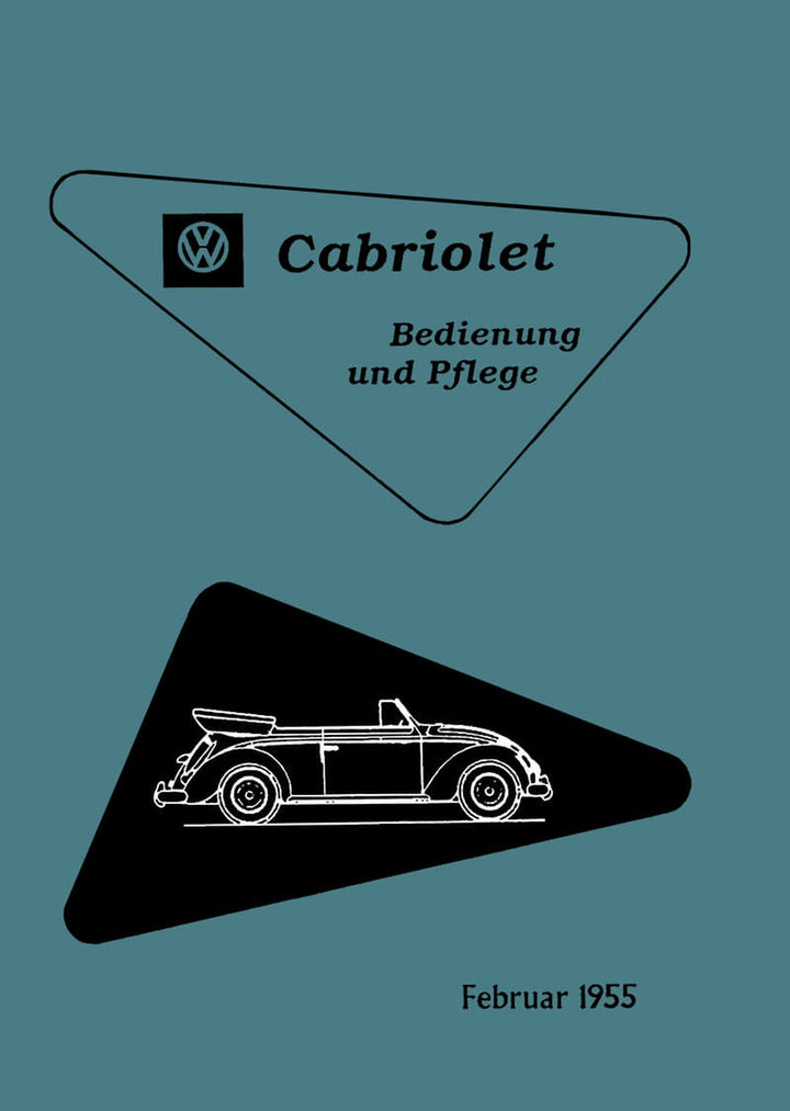 VW Käfer 1200 Cabrio Betriebsanleitung, Buchcover
