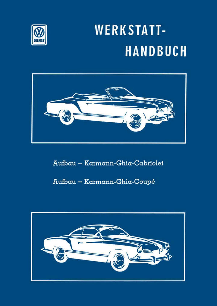 Karmann Ghia Modell 1960 Typ 14, Coupé und Cabrio Werkstatthandbuch, Buchcover