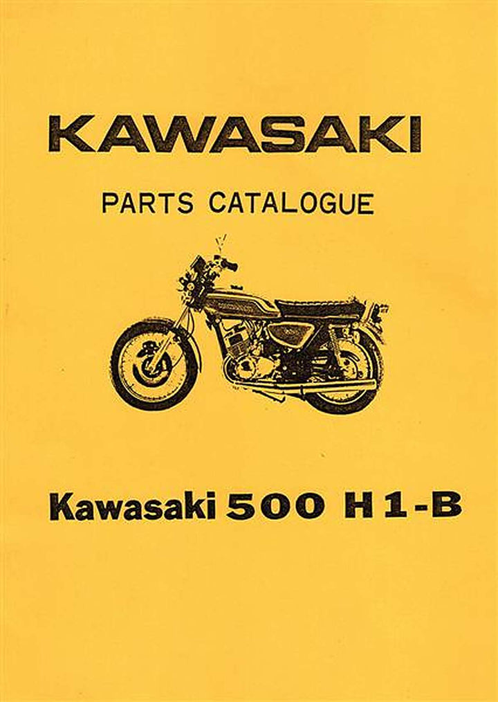 Kawasaki 500 H1-B Parts Catalogue, Buchcover