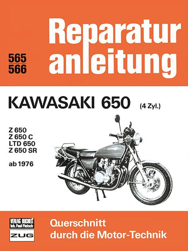 Kawasaki 650 (4 Zyl.) ab 1976 - Reparaturbuch, Buchcover