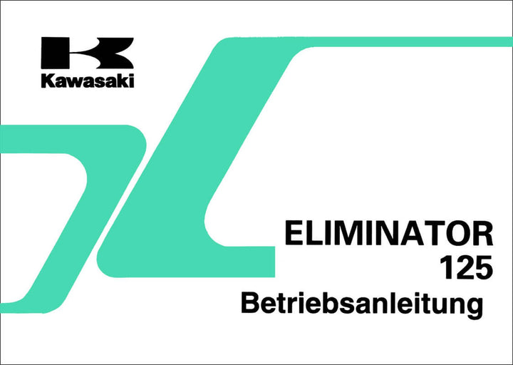 Kawasaki Eliminator 125 (BN 125-A1) Betriebsanleitung, Buchcover