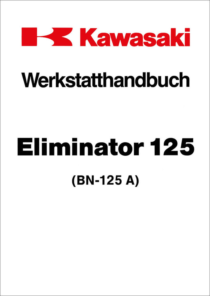 Kawasaki Eliminator 125 Werkstatthandbuch, Buchcover