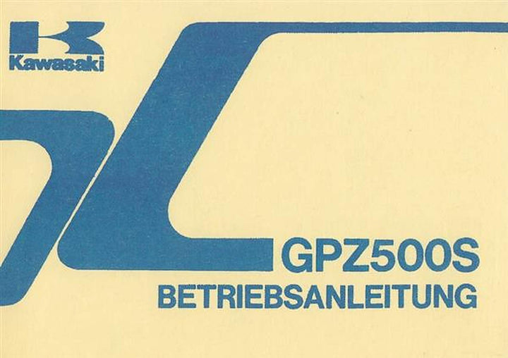 Kawasaki GPZ 500 S Betriebsanleitung, Buchcover