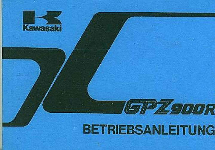 Kawasaki GPZ 900 R Betriebsanleitung, Buchcover