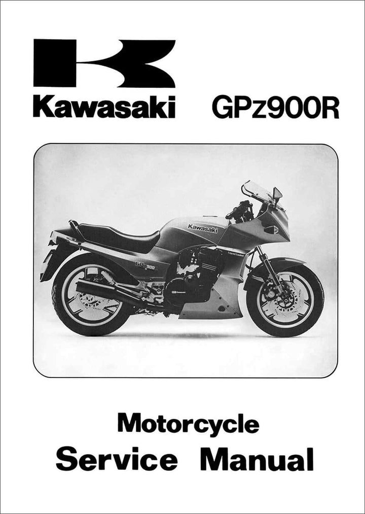 Kawasaki GPZ900R Service Manual, Buchcover