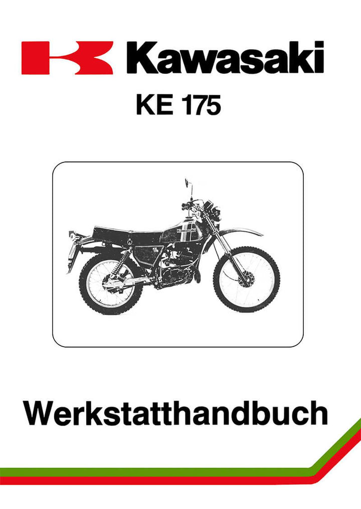 Kawasaki KE175 Reparaturanleitung, Buchcover