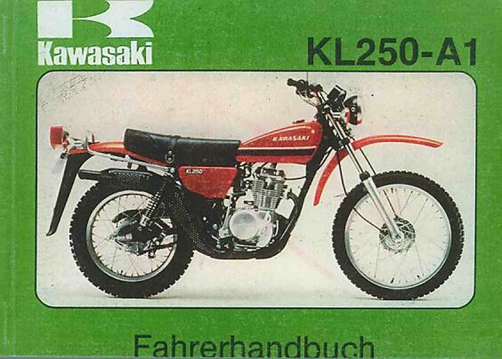 Kawasaki KL 250-A1 Betriebsanleitung, Buchcover