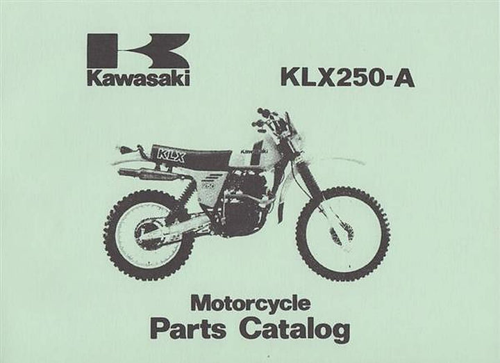 Kawasaki KLX 250 A,Parts Catalogue, Buchcover