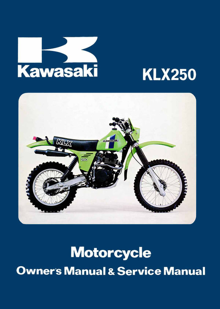 Kawasaki KLX250 Owners & Service Manual, Buchcover