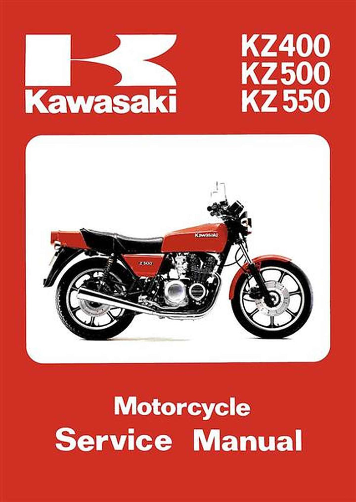 Kawasaki KZ400 KZ500 KZ550 Service Manual, Buchcover
