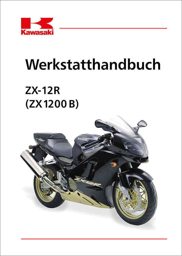 Kawasaki Ninja ZX-12R (ZX 1200-B) Werkstatthandbuch, Buchcover
