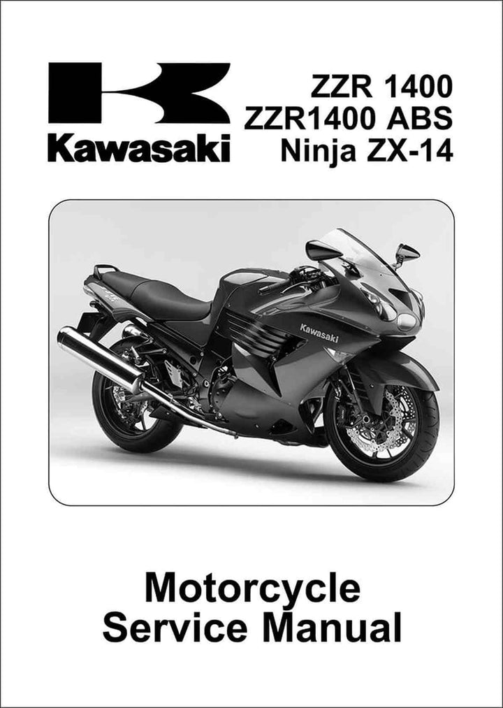 Kawasaki Ninja ZX-14 ZZR1400 & ZZR1400 ABS Service Manual, Buchcover