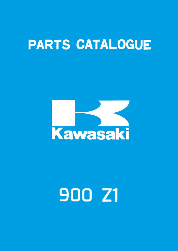 Kawasaki 900 Z1 Parts Catalogue, Buchcover