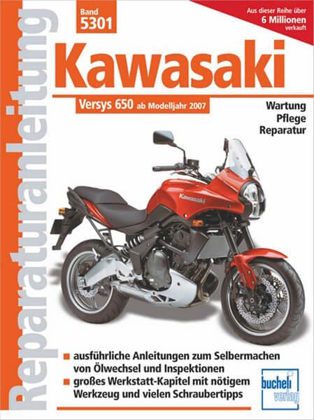 Kawasaki Versys 650 ccm - Reparaturbuch - gedrucktes Buch zum Bestpreis! - verwuester.net
