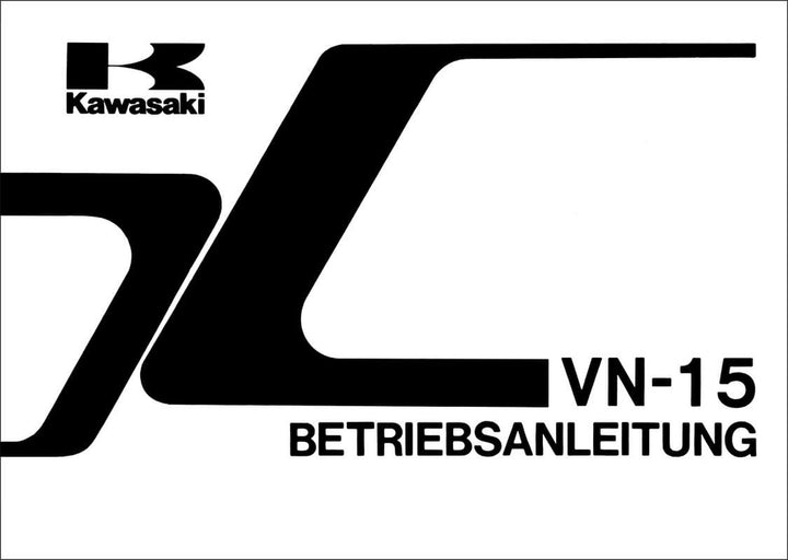 Kawasaki VN 1500 Betriebsanleitung, Buchcover
