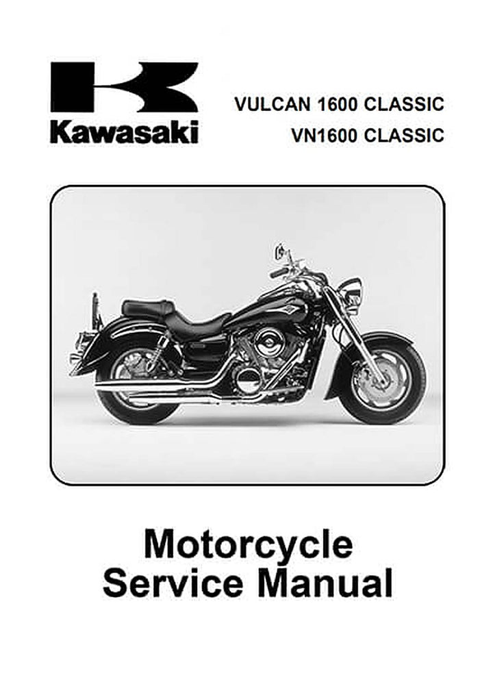 Kawasaki Vulcan 1600 Classic Service Manual, Buchcover