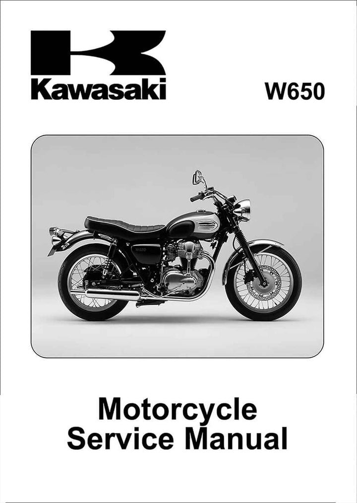 Kawasaki W650 Service Manual, Buchcover
