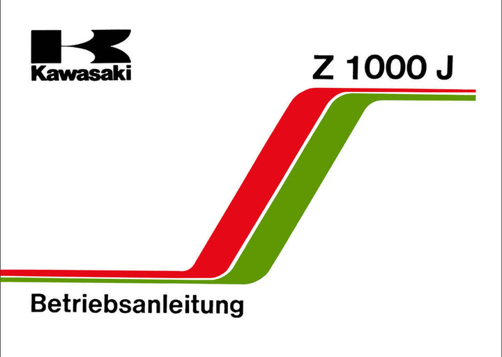 Kawasaki Z1000J Betriebsanleitung, Buchcover