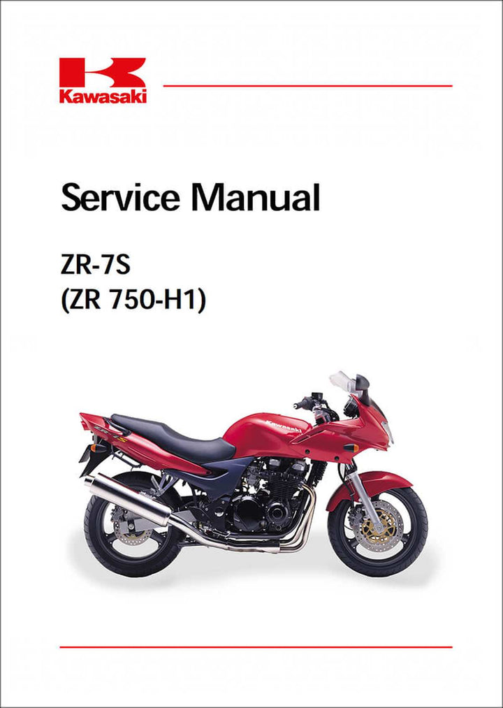 Kawasaki ZR7S ZR750H1 Service Manual, Buchcover
