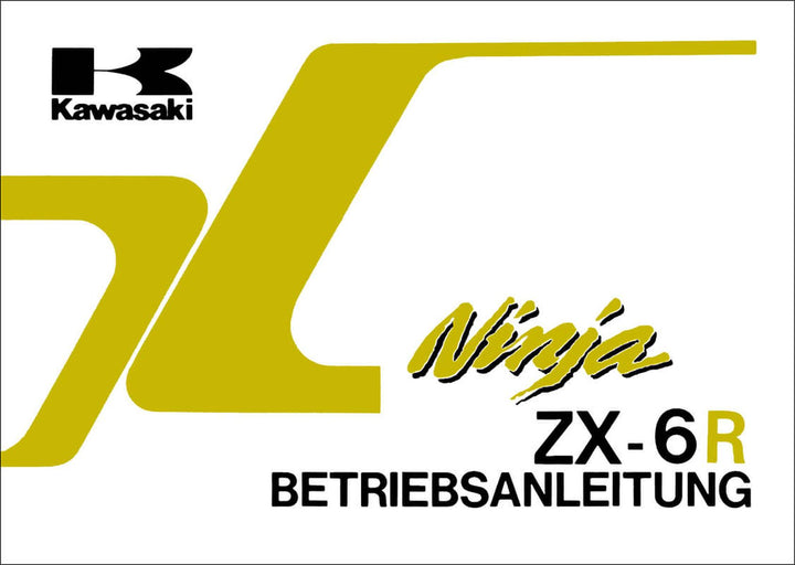 Kawasaki Ninja ZX-6R, Betriebsanleitung, Buchcover