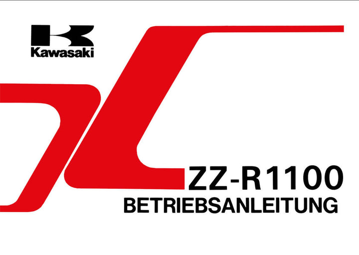 Kawasaki ZZ-R 1100, ZX 1100-D1, Betriebsanleitung, Buchcover