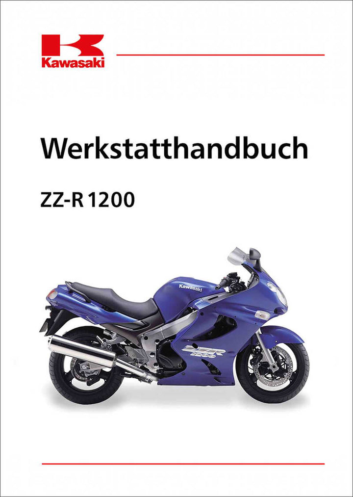 Kawasaki ZZ-R1200 Werkstatthandbuch, Buchcover